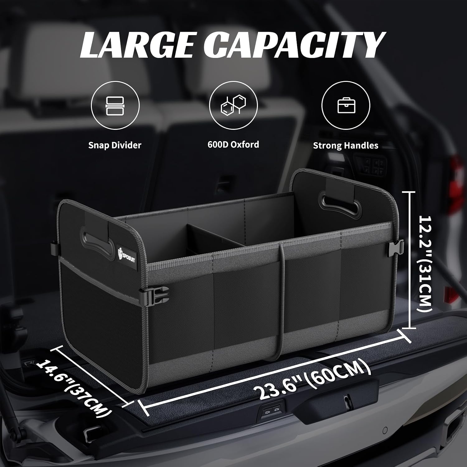 Folding Car Trunk Organizer — third-party reference view 2