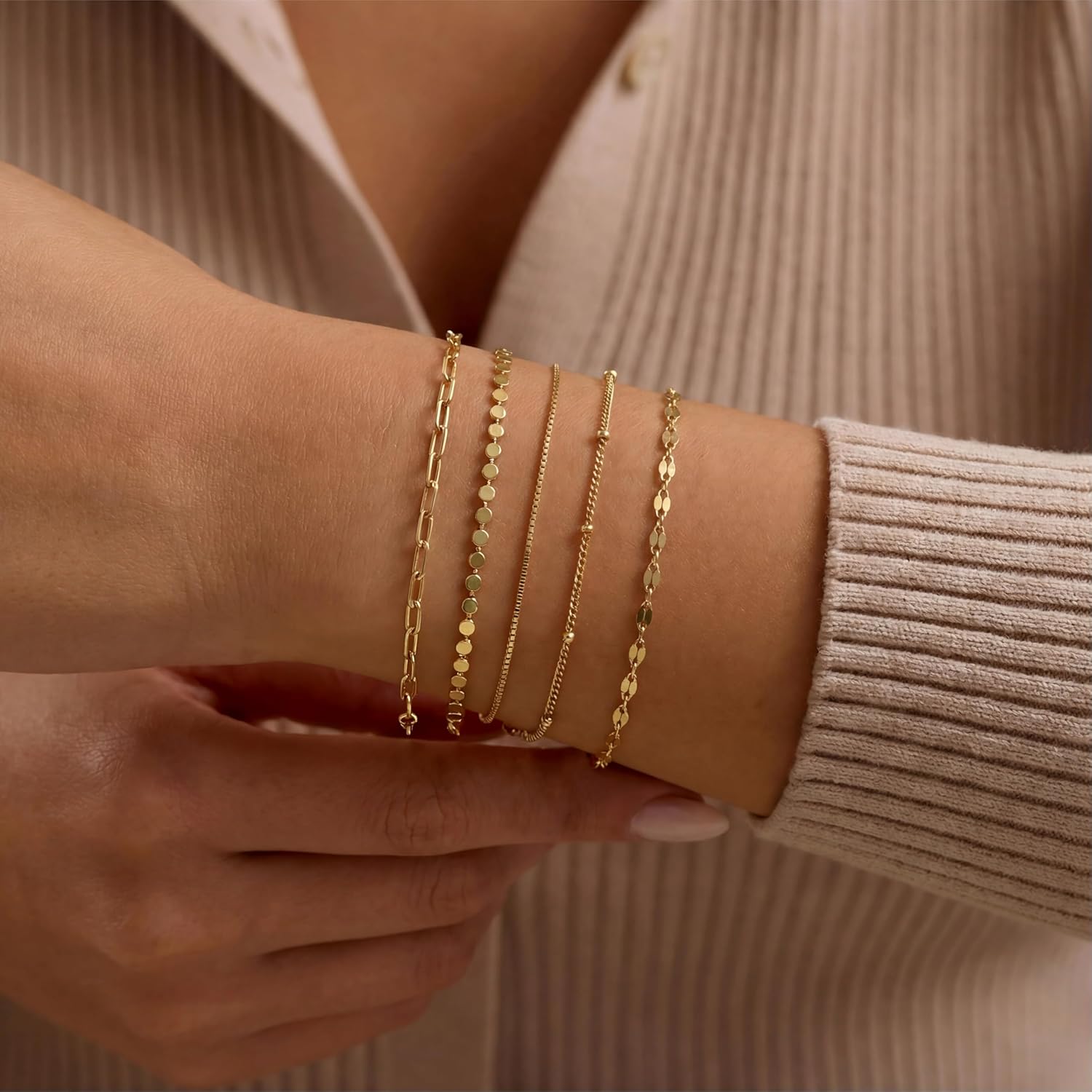 Minimalist Chain Bracelet - view 2