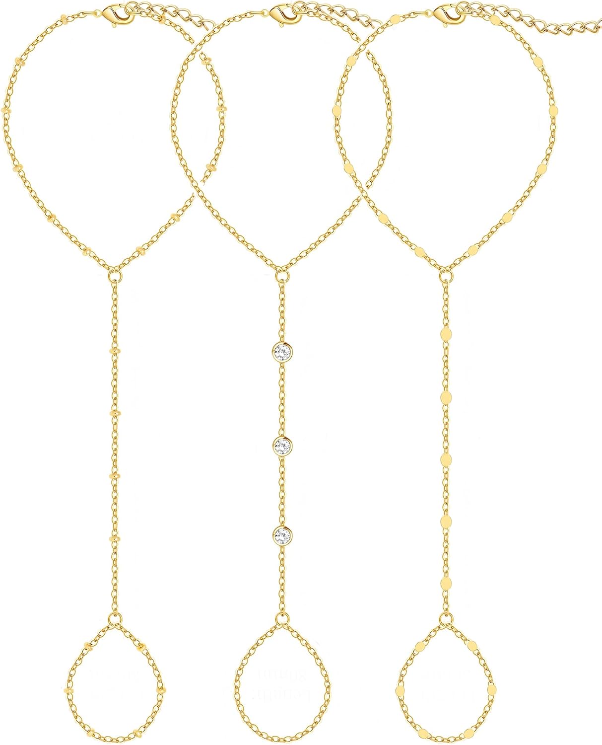 Adjustable Hand Chain Bracelets for B2B Sourcing
