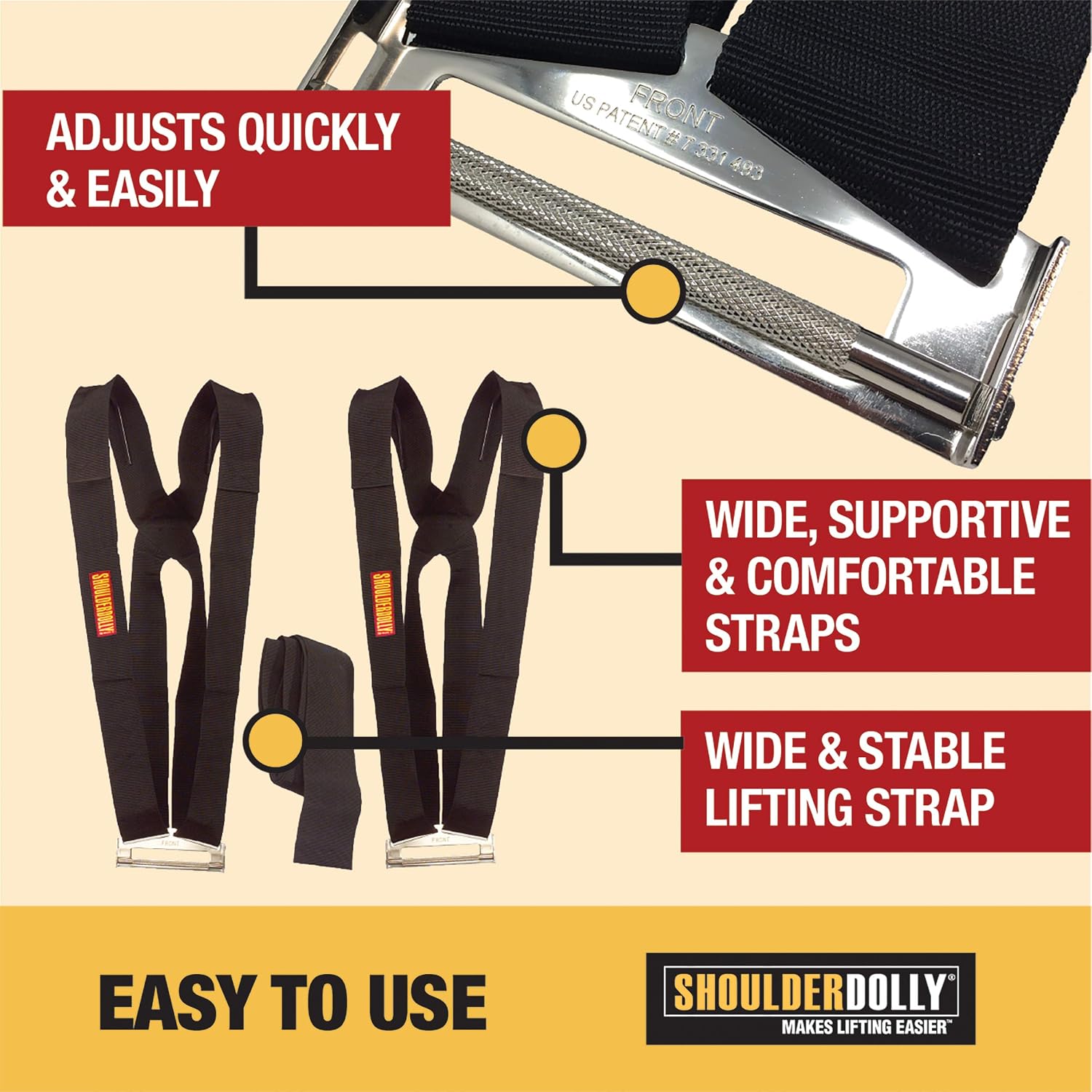 Two Person Furniture Moving Straps - view 3