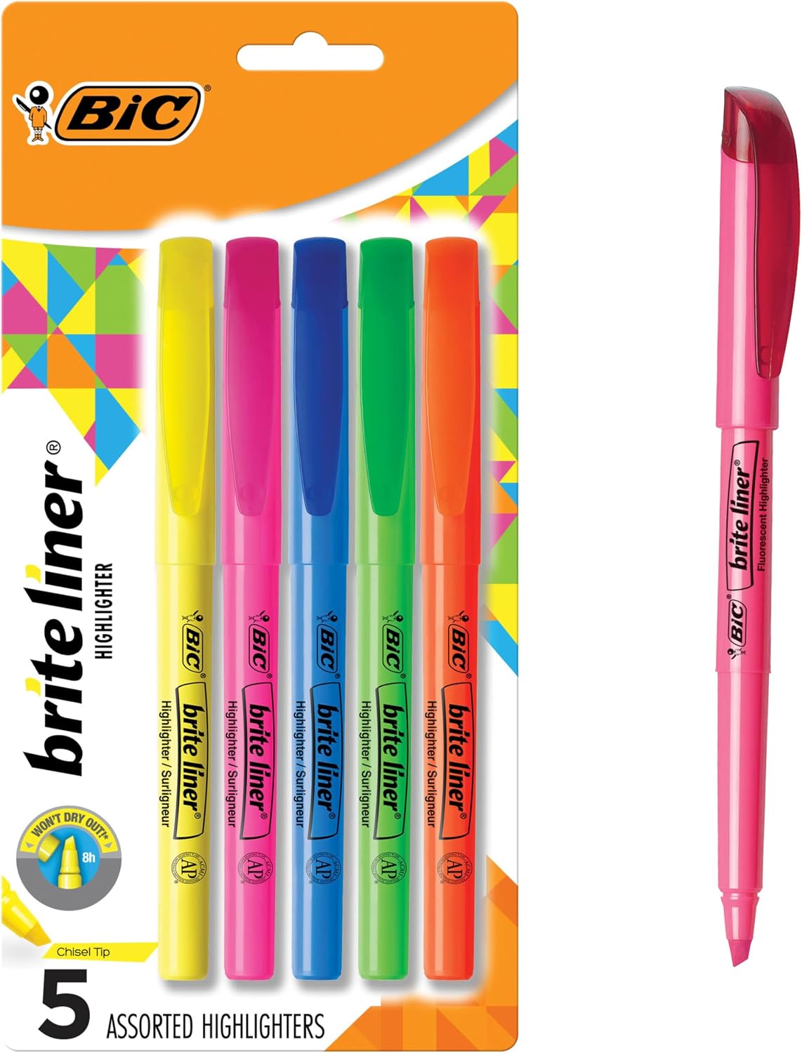 Chisel Tip Highlighter Packs for B2B Sourcing
