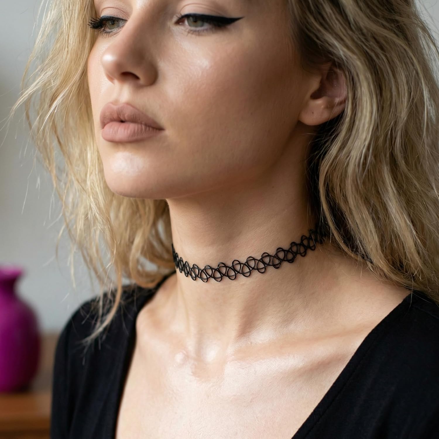 Stretch Tattoo Choker Sets - view 3