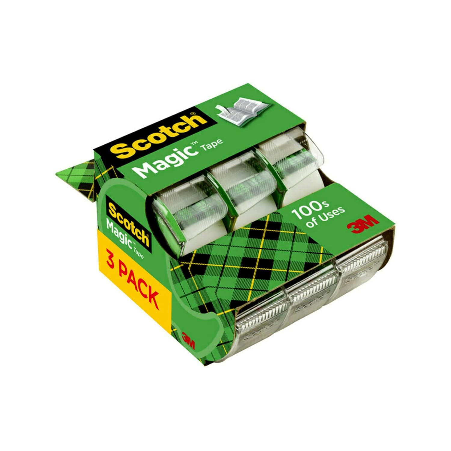 Clear Office Tape Dispenser Packs for B2B Sourcing
