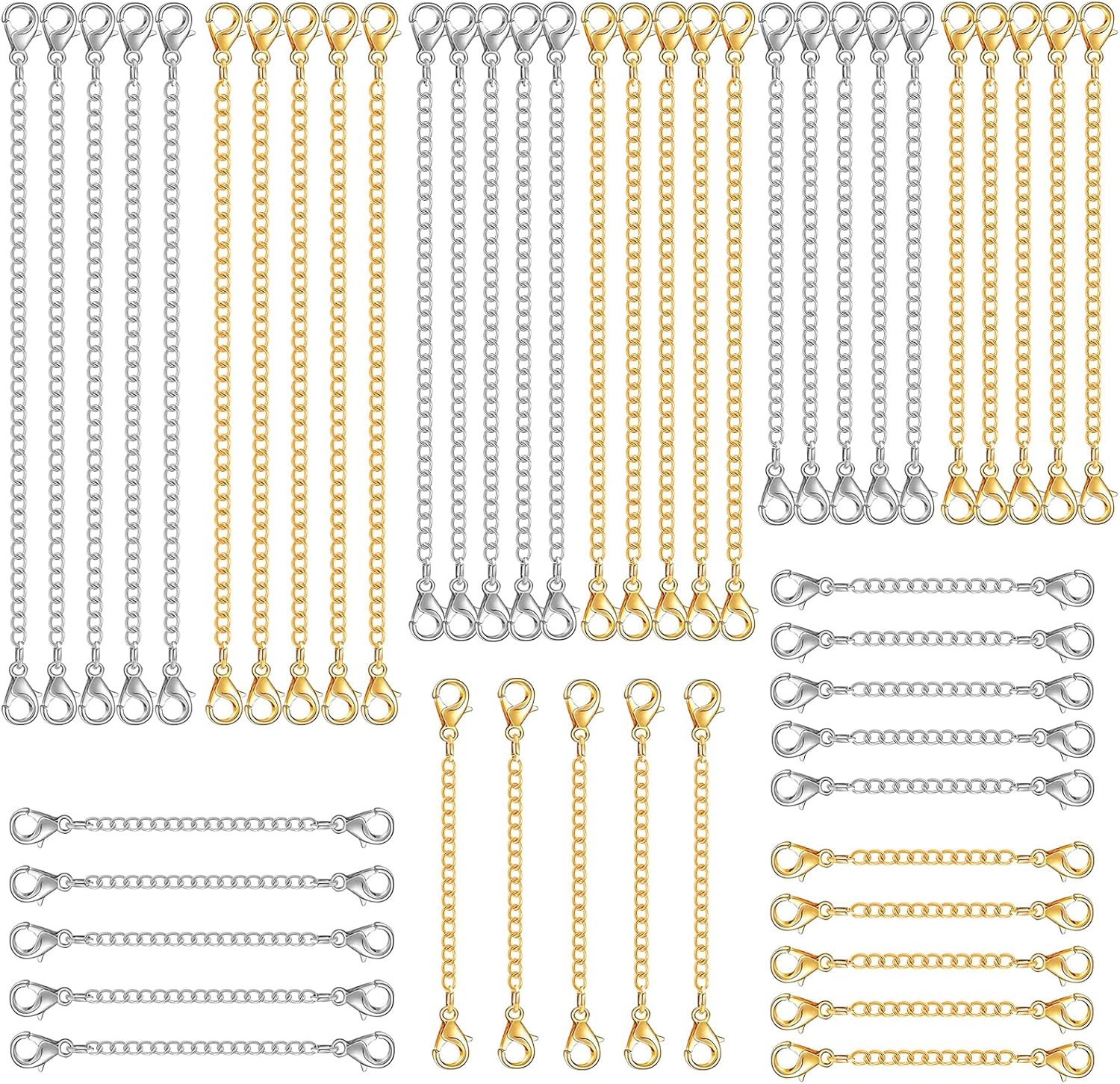 Necklace Extension Chains for Jewelry Accessory Sourcing