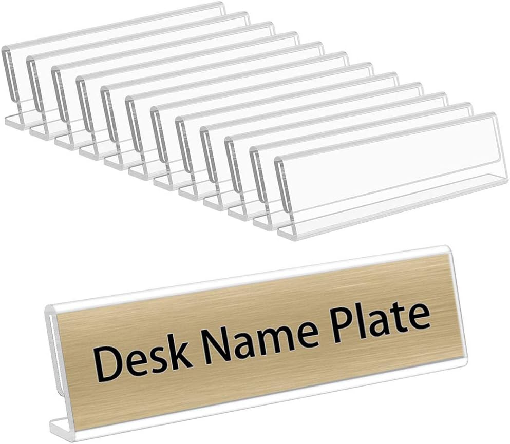 Clear Desk Nameplate Holders for Event Supply Orders