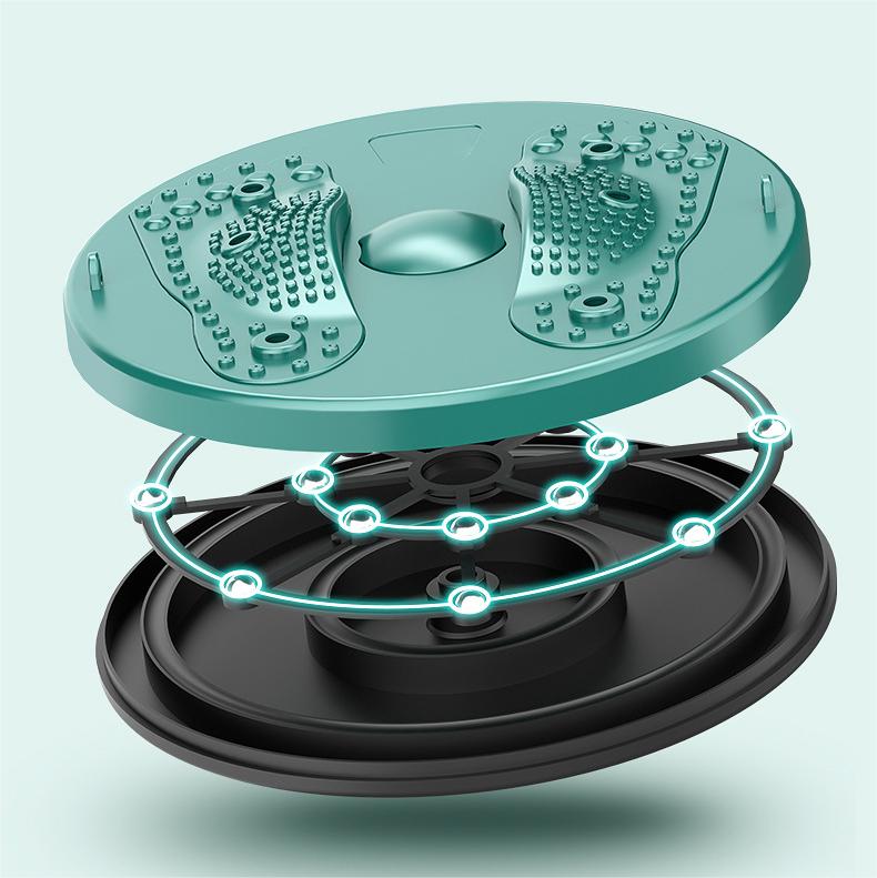 Waist twisting weight loss plate