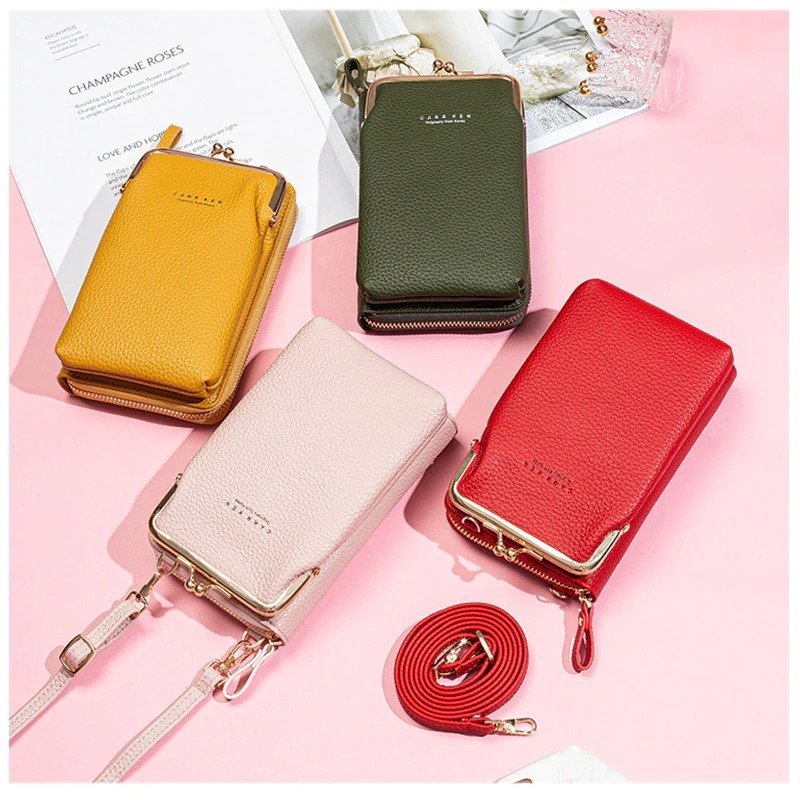 Women Phone Bag Solid Crossbody Bag