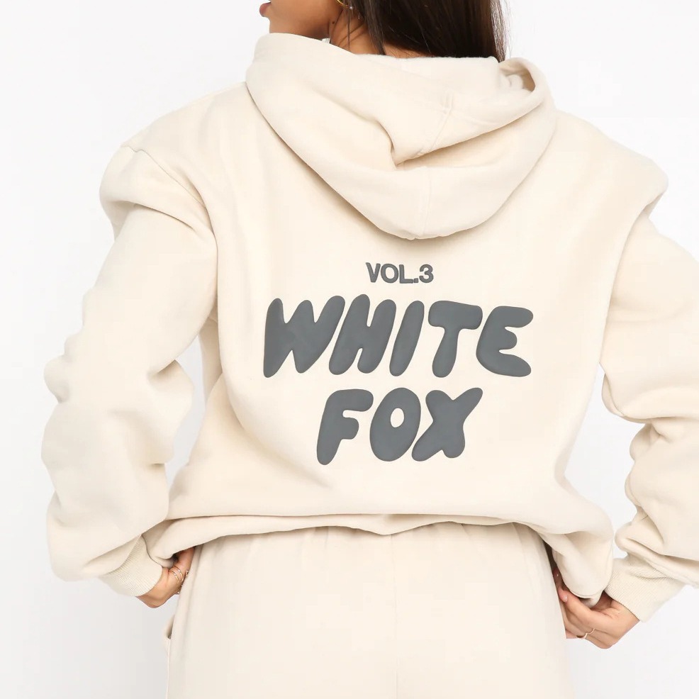 European and American cross-border spring, autumn and winter new sweatshirt suit, fashionable sports LOGO long-sleeved pullover hoodie two piece suit