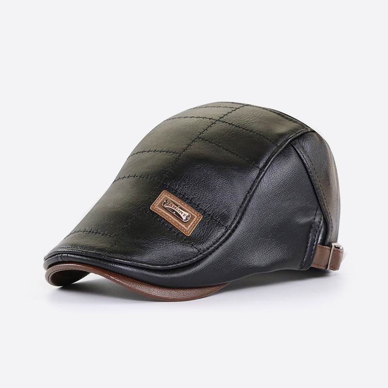Peaked cap JAMONT small standard new middle-aged and elderly hats plus velvet outdoor leisure warm plus velvet forward beret