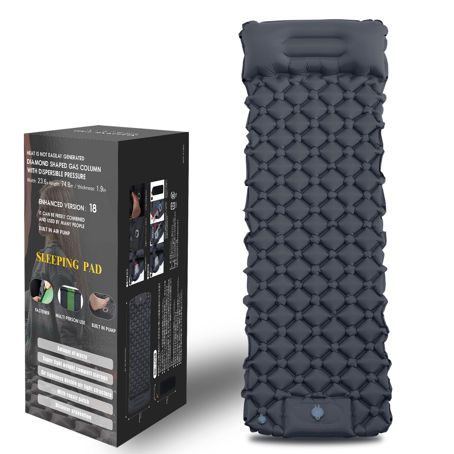Outdoor inflatable cushion