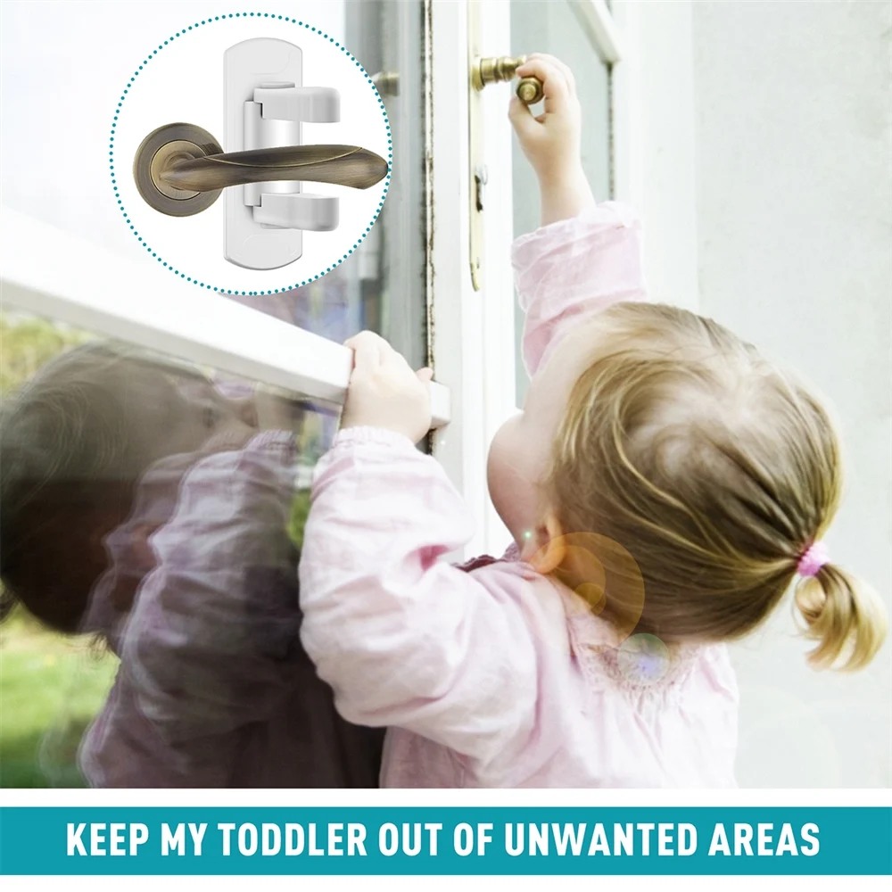 Baby Safety Door Lever Lock (4pcs)