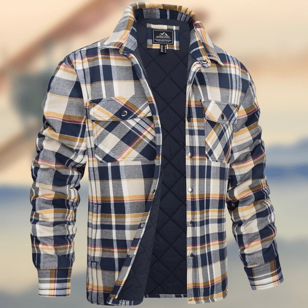 Thickened plaid shirt