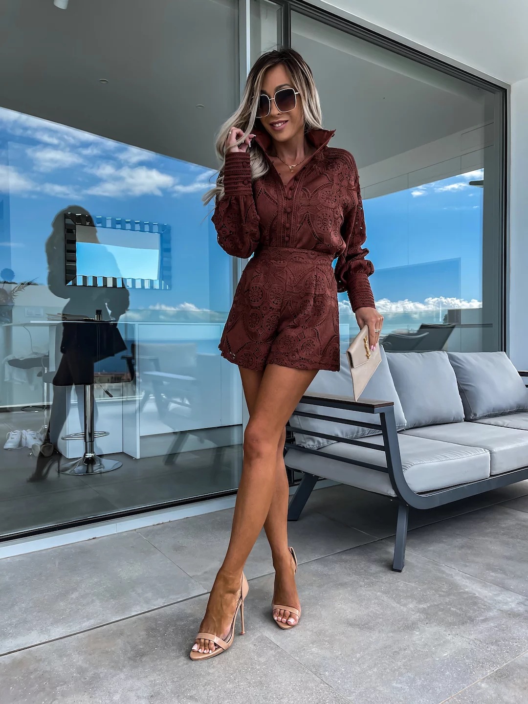 Lace suit