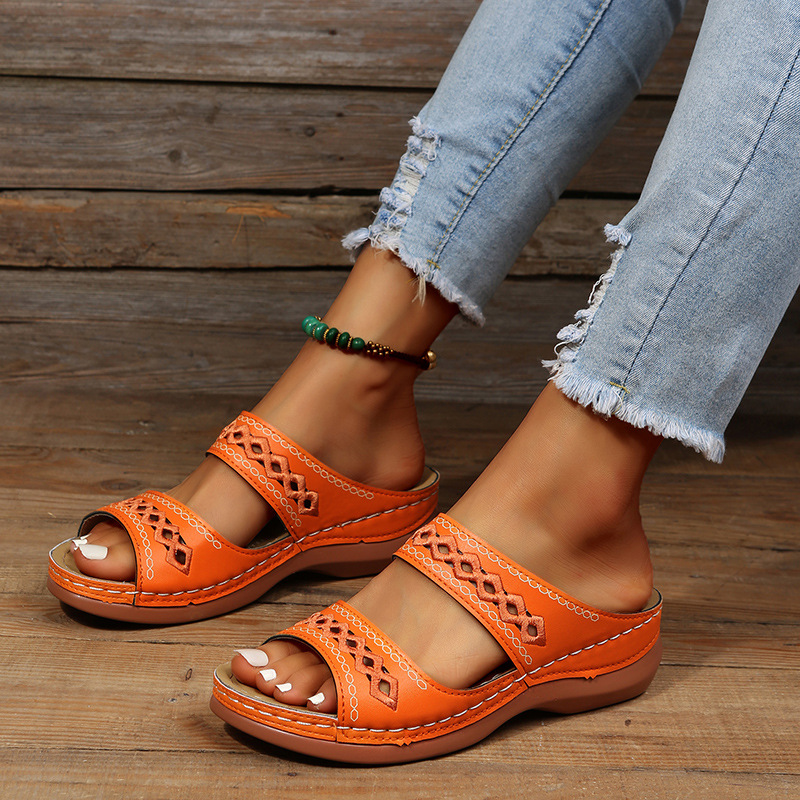 Retro sandals and slippers