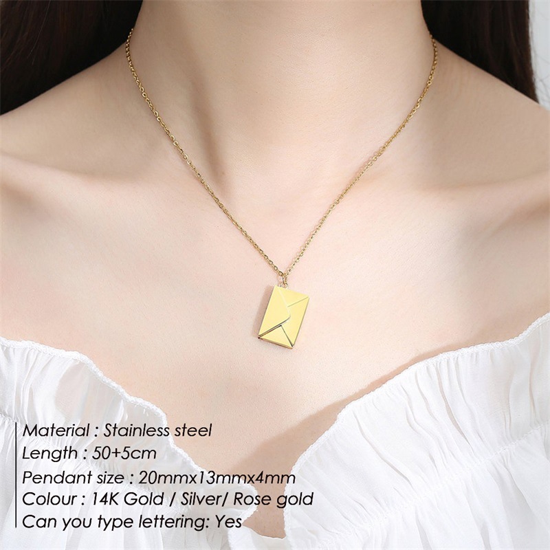 Envelope necklace