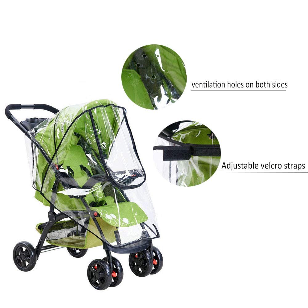 Transparent stroller cover