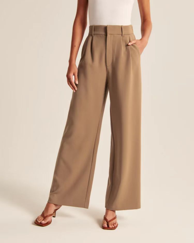 Ladies suit wide-leg pants