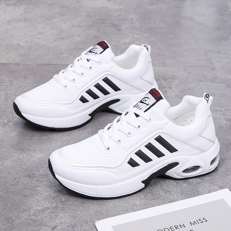 Men's leather air cushion shoes