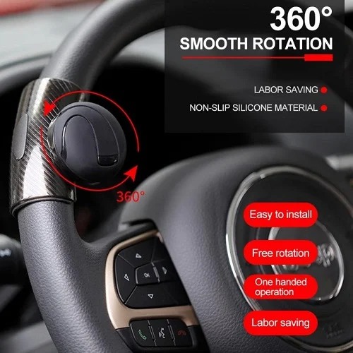 Universal 360° Steering Wheel Assist Knob