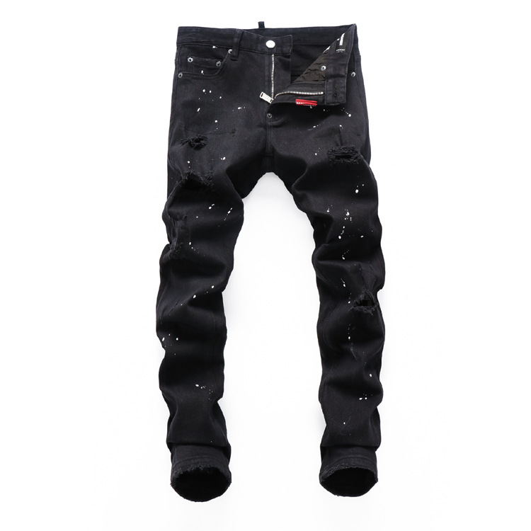 Lacquered jeans