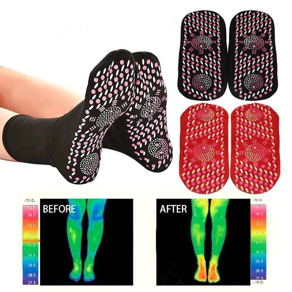 Tourmaline Lymphvity Self-Heating Health Sock