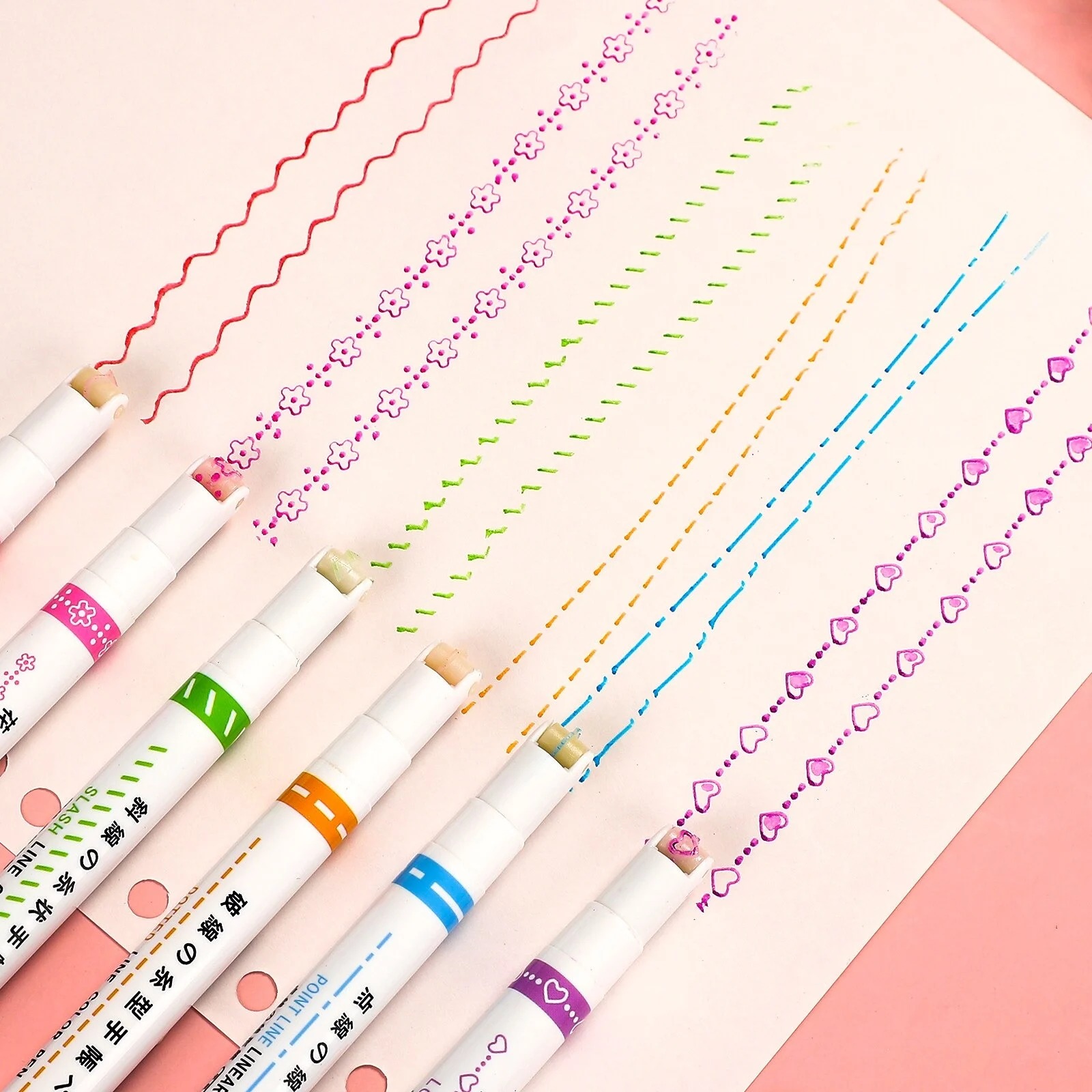 6 Different Curve Shapes Fine Tips