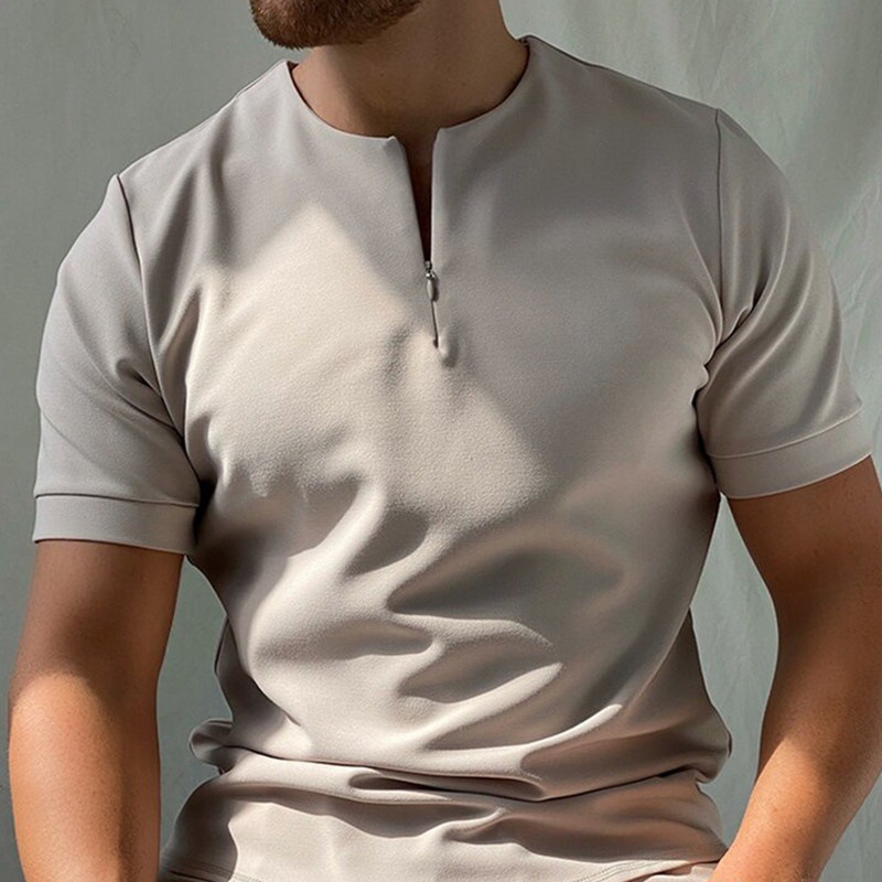 Zipper short sleeve