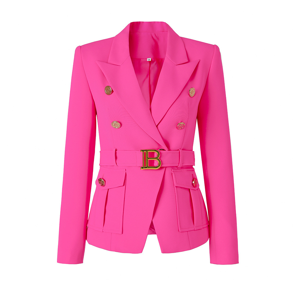 Pink suit jacket