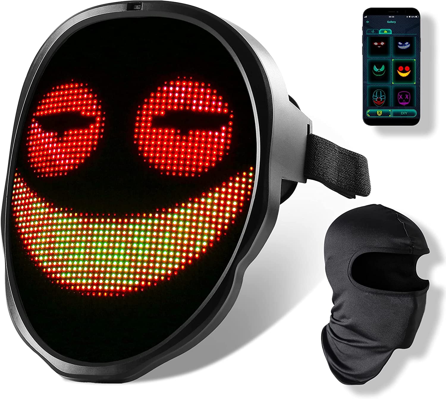 DIY Patterns LED Glowing Mask