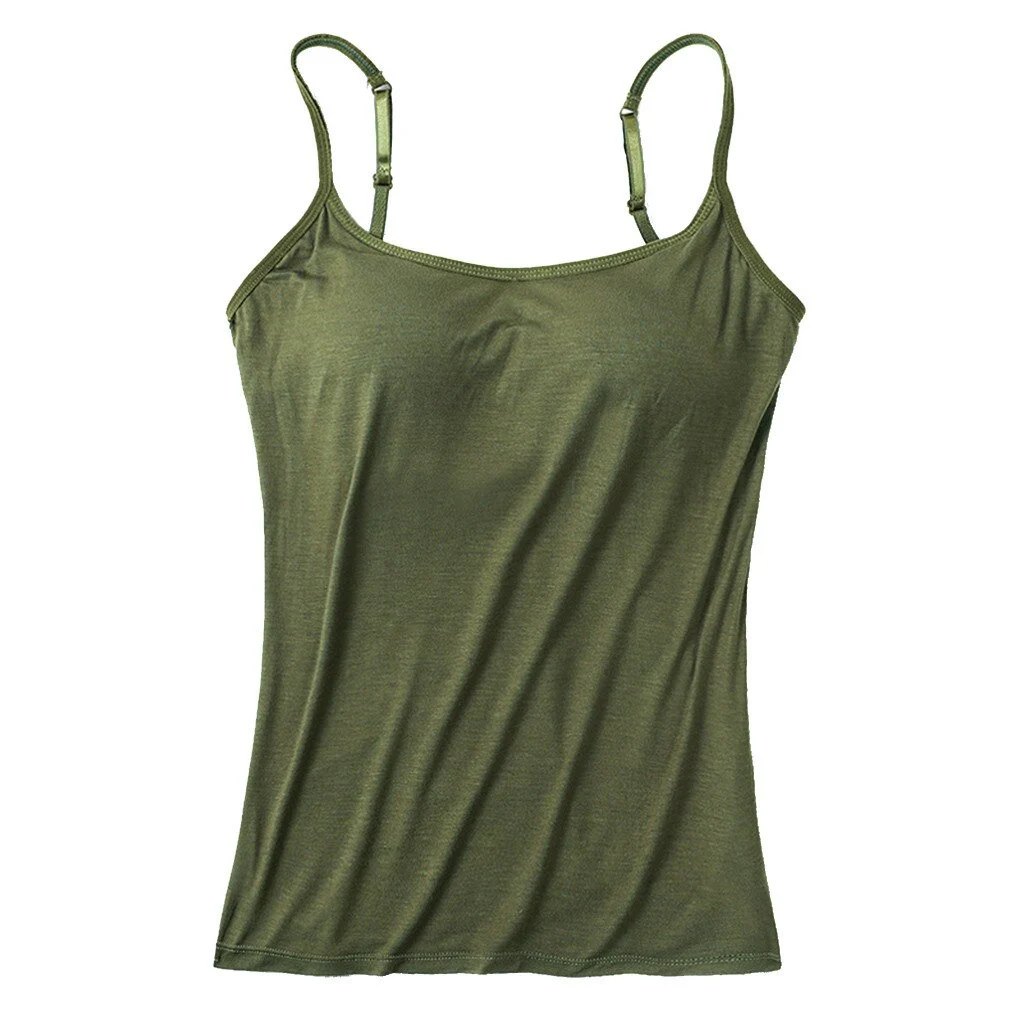 Women Camisole With Built-in Bra