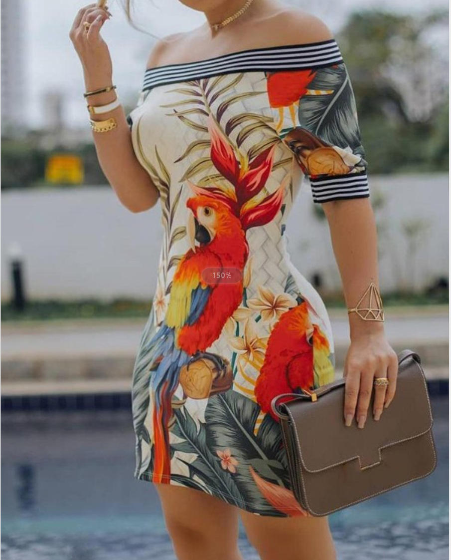 One shoulder tight dress