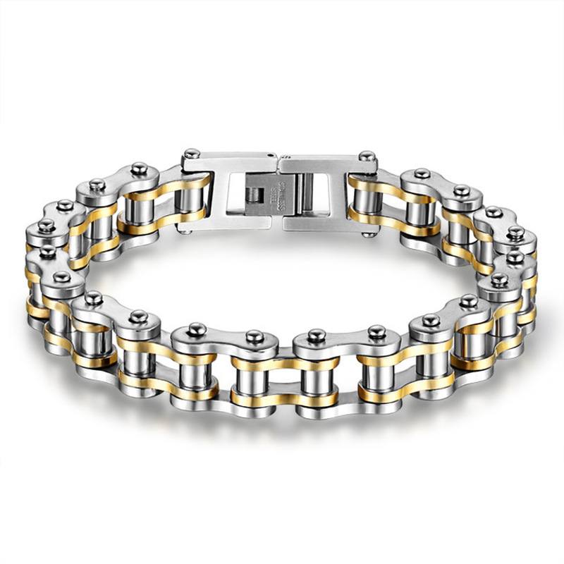 Cool Stainless Steel Men's Biker Chain Bracelet